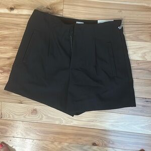 Black womens midi shorts size 6